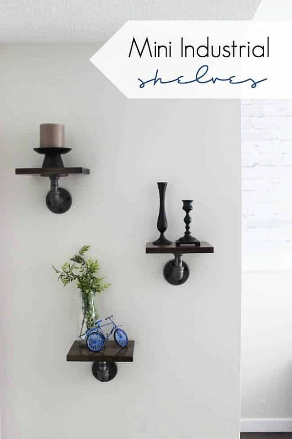 כיצד להכין מדפי צינור DIY